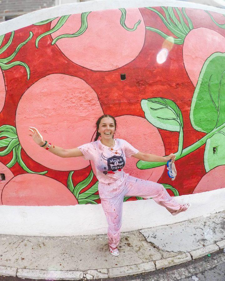 La Tomatina Tomato street art bunol spain 2018