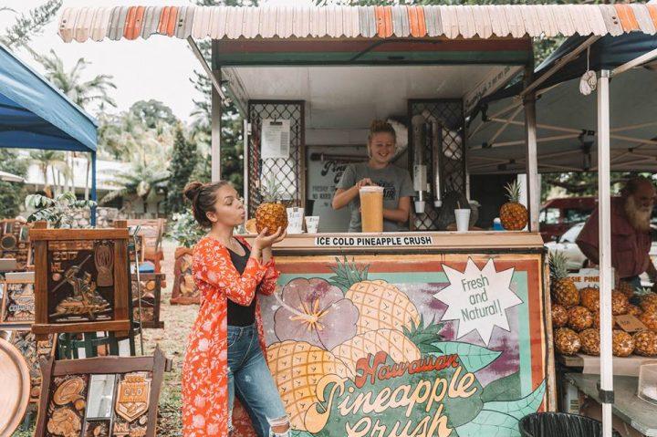 pineapple juicee at Daintree Port Douglas Markets