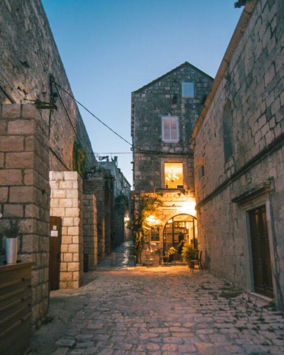 Korcula at night with Yachtlife Croatia life Before Work