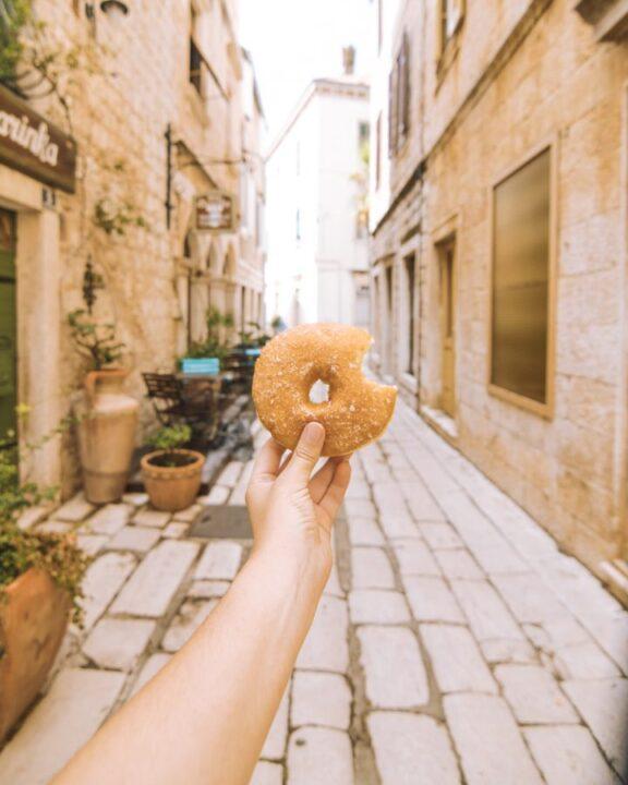 Donut in Vis Croatia best bakery in Vis