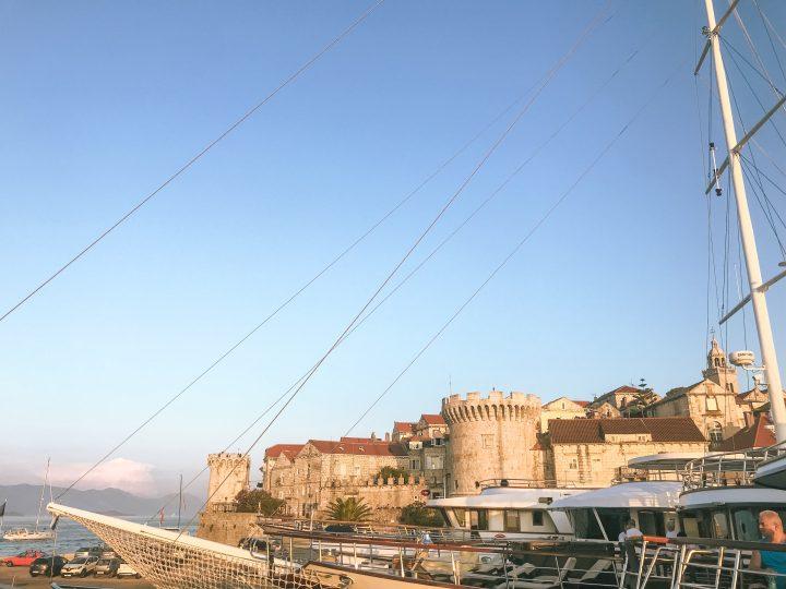 Korcula city from Yacht with Life Before WOrk