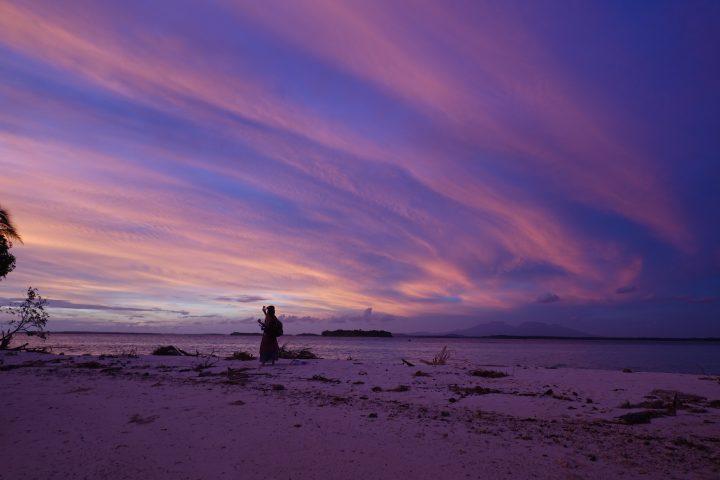 UNedited Solomon Islands sunset Munda