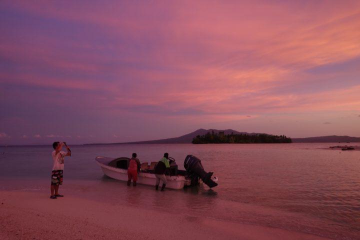UNedited Solomon Islands sunset Munda
