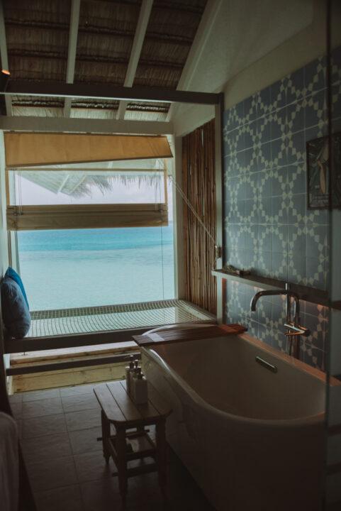 Bathroom of the Cora Cora Maldives Lagoon Villa